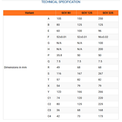 AMT Self Centering Vice 125 3 self centering vice specifications